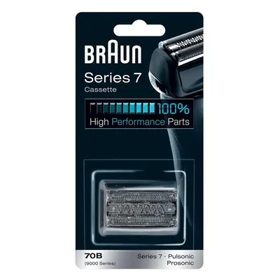 Braun 70B Series Electric Shaver Replacement Cassette Cartridge Foil - Black