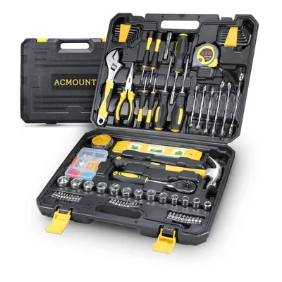 Acmount Tool Kit Piece Home Tool Kit DIY Household Tool Sets for Home Repair and Maintenance