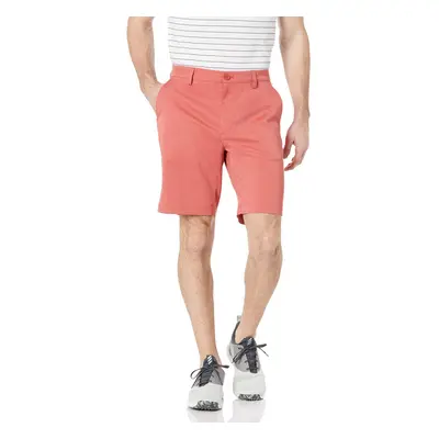 Mens classic-Fit Stretch golf Short (Available in Big & Tall), Washed Red