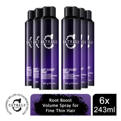 Catwalk by TIGI Root Boost Volume Spray for Fine Thin Hair 243ml, 6pk