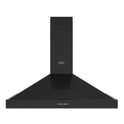 Belling CookCentre BEL FARMHOUSE CHIM 90PYR BLK Chimney Cooker Hood - Black