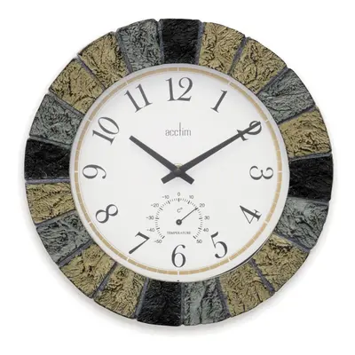 Acctim Bowfell Slate Effect Indoor/Outdoor Wall Clock