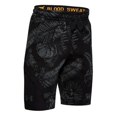 Under Armour Boys' Project Rock Terry Aloha Shorts (Small) Black