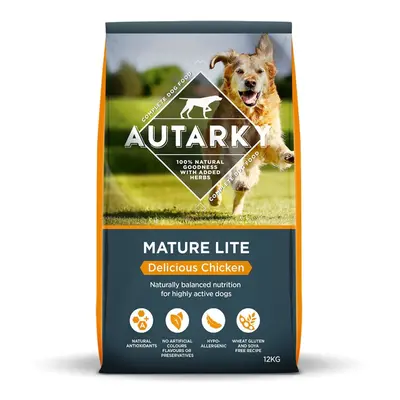 Autarky Hypoallergenic Mature Lite Delicious Chicken Dry Dog Food for Senior Dogs, kg