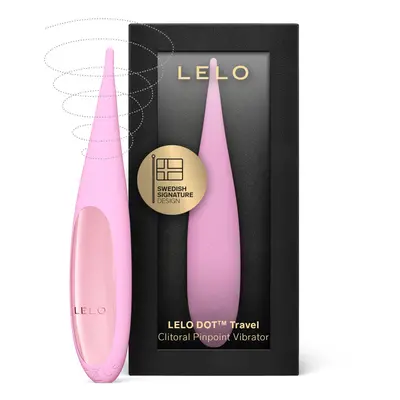 (Pink) LELO DOT Travel Female Petite Clitoral Vibrator, Mini Vibrator With Figure Eight Motion, 