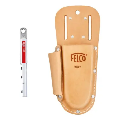 Felco F910+ leather holster and Felco F905 sharpening tool for secateurs