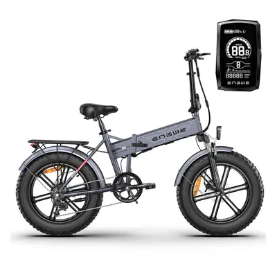 (Gray) Engwe EP-2 Pro 20'' Adult Electric Bike 750W, 13AH