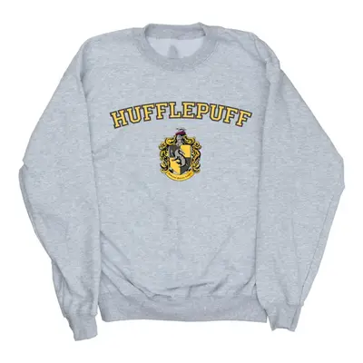 (5XL, Sports Grey) Harry Potter Mens Hufflepuff Crest Sweatshirt