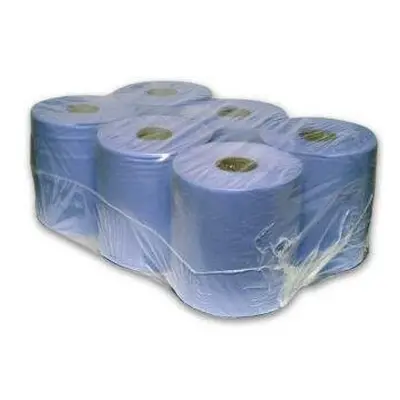 12 Pack Ply Embossed Centre Feed Paper Wipe Rolls