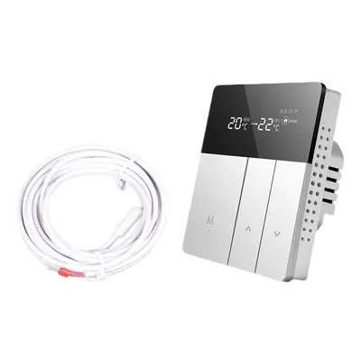 (Thermostat sensor + Water heating) Smart Thermostat Silver 240V Temperature Controller For Wate