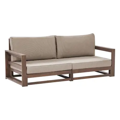 2 Seater Sofa TIMOR Certified Acacia Wood Dark Wood