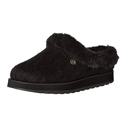 Skechers BOBS Women's Keepsakes Ice Angel Slipper Black/Black 7.5