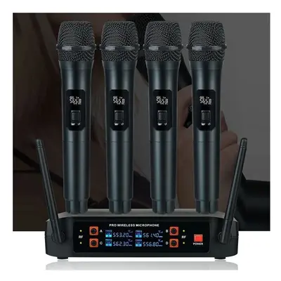 Professional UHF Wireless Microphone Channel Handheld Karaoke Mic Home Speaker