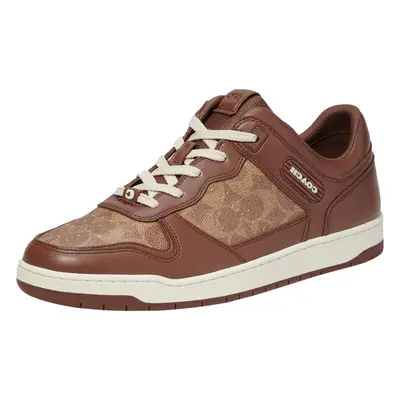 Coach Men's C201 Signature Sneaker Saddle