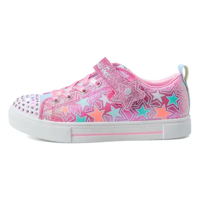 Skechers Kids Girls Twinkle Sparks-Shimmer Star Sneaker Pink/Multi