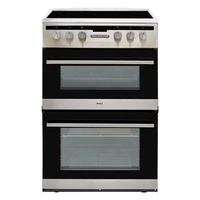 Amica AFC6550SS 60cm Electric Cooker with Ceramic Hob - Stainless Steel