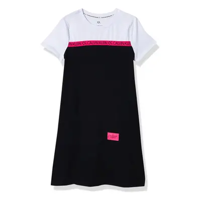 Calvin Klein Girls' Performance Dress Pull-On Style with Crew-Neck Ne