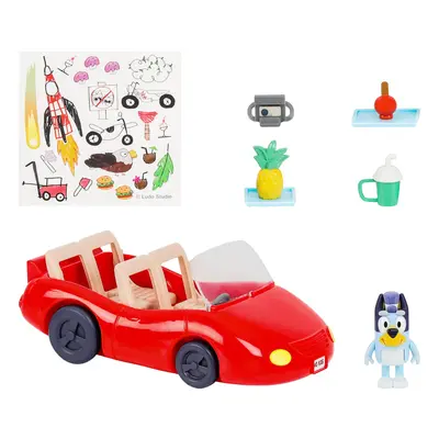 Bluey Vehicle and Figure Pack Escape Convertible with 2.5 inch Exclusive Figure Accessories and 