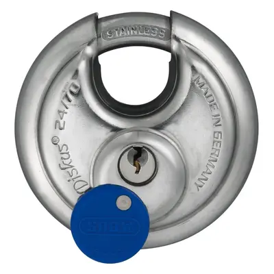 ABUS 24IB/70 Discus Padlock with Stainless Steel Shackle Keyed Differ