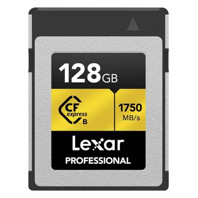 Lexar 128GB Professional CFexpress Type B Memory Card GOLD Series Up To 1750MB/s Read Raw 8K Vid