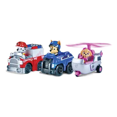 Paw Patrol Racers 3-Pack Vehicle Set Rescue Marshall Spy Chase and