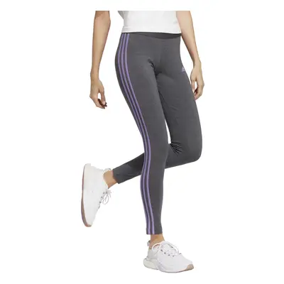 adidas Women's Essentials 3-stripes Leggings Dark Grey Heather/Violet