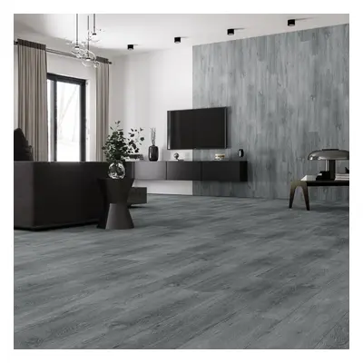 Grey Rustic Wood Effect Wood Grain Self Adhesive Vinyl Plank PVC Flooring Waterproof, Set of