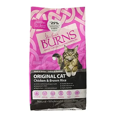 Burns Pet Nutrition Hypoallergenic Complete Dry Cat Food Adult and Senior Cat Chicken and Brown 