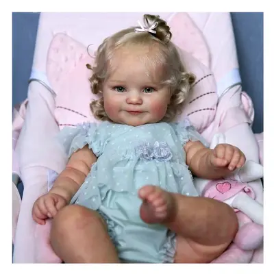 (20 inches) Inch/51cm Lifelike Reborn Baby Girl Doll Full Body Silicone Vinyl 3D Painted