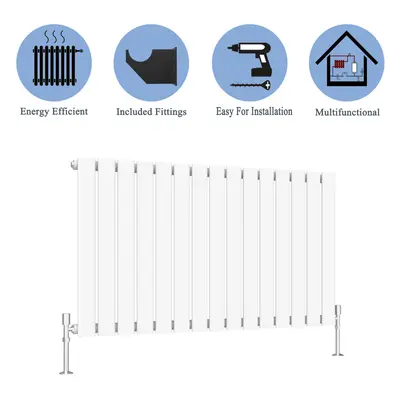 (White, 600*1020mm ?single)) Flat Panel Column Radiator