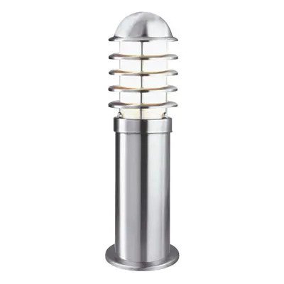 Modern Outdoor Pillar Lamp Post In Stainless Steel