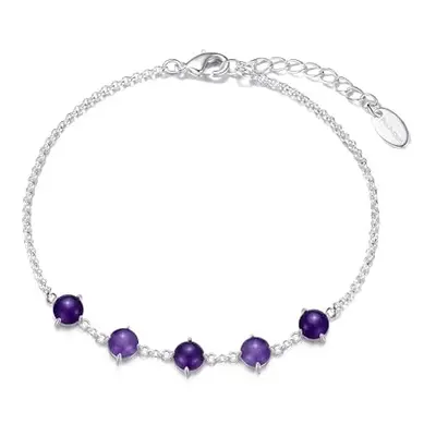 Philip Jones Amethyst Gemstone Bracelet