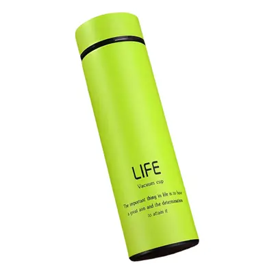 (Green) 500ml Creative Stainless Steel Thermos Vacuum Cup Sports Outdoor Portable Straight Body 