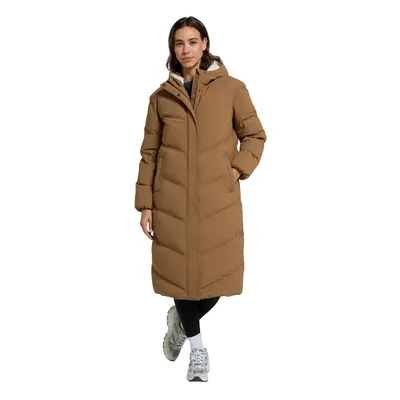 (20 UK, Tan) Animal Womens/Ladies Cocoon Borg Lined Padded Jacket