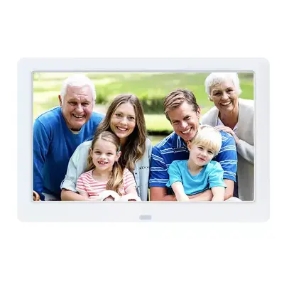 (8 Inch White) Digital Photo Frame with Music/Video/Calendar/Alarm Clock (Remote Control/Black/N