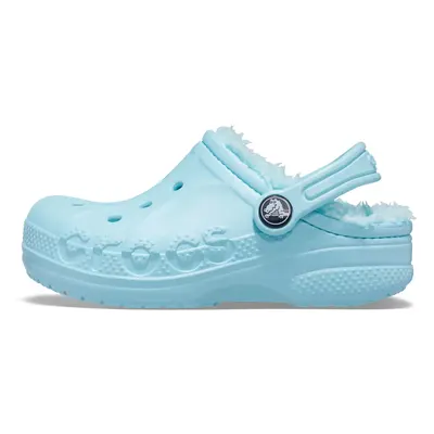 Crocs Baya Lined Tie-dye Graphic Clog (Toddler/Little Kid) Ice Blue