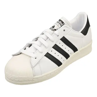 (6.5) adidas Superstar Mens Classic Trainers in White Black