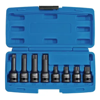 DRAPER 1/2" Sq. Dr. Tamper Proof Impact Spline Set (8 Piece) [49460]