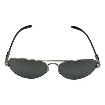 Ray-Ban RB8317 Sunglasses - Polished Silver Frame & Dark Grey Lenses