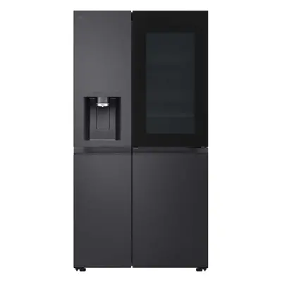 LG GSXE90EVDD InstaView American Style Smart Fridge Freezer - Essence Black Steel