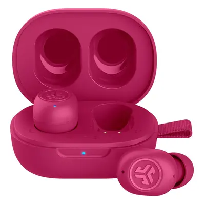 JLab JBuds Mini True Wireless Bluetooth Earbuds + Charging Case Hot Pink IP55 Sweat and Dust Pro