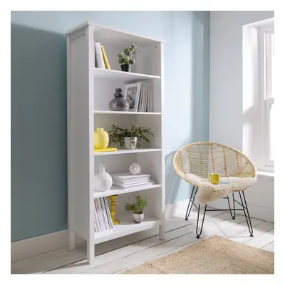 Hemming Tier Tall Bookcase in Classic White