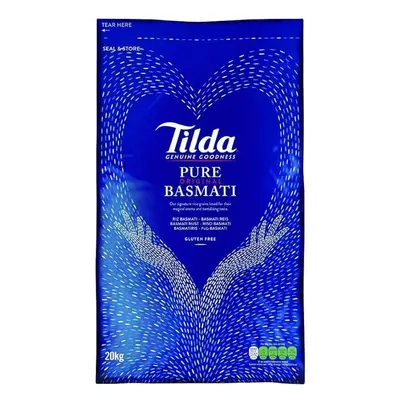 Tilda Basmati Rice Aromatic Long Grain - Ideal for Biryani- 20Kg (P 1)