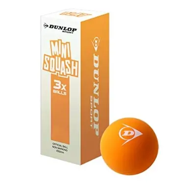 Dunlop Sports Mini Squash Ball Orange 3-Ball Pack