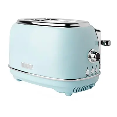 Haden Heritage Blue Toaster Slice - Stainless Steel Housing - Retro Looking Toaster - Reheat, Ca