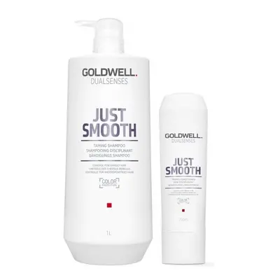 Goldwell Dualsenses Just Smooth Taming Shampoo 1000ml and Conditioner 200ml