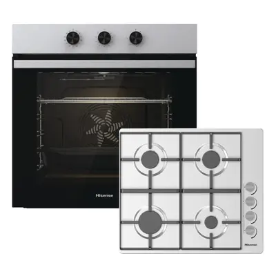 Hisense BI6061HGSUK Built In Electric Single Oven and Gas Hob Pack - A Rated