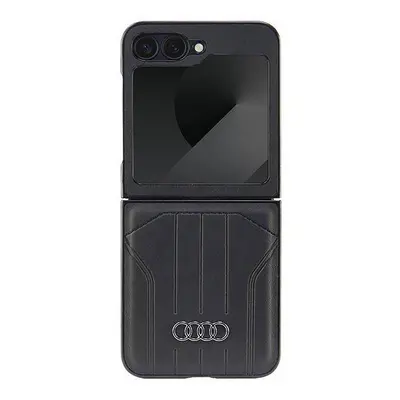 Audi Synthetic Leather Hardcase for Samsung Galaxy Z Flip Black - AU-TPUPCFlip6-Q5/D1-BK