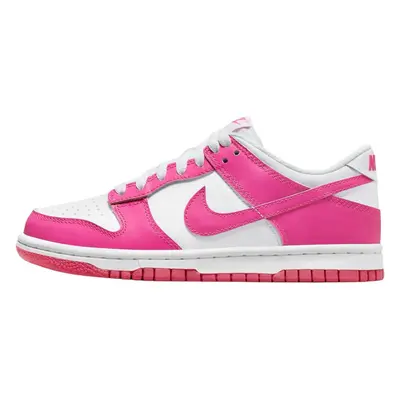 Nike Youth Dunk Low Grade School White/Laser Fuchsia FB9109-102 4.5Y