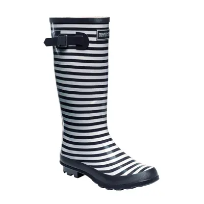 (6.5 UK, Navy/White) Regatta Womens/Ladies Ly Fairweather II Tall Durable Wellington Boots